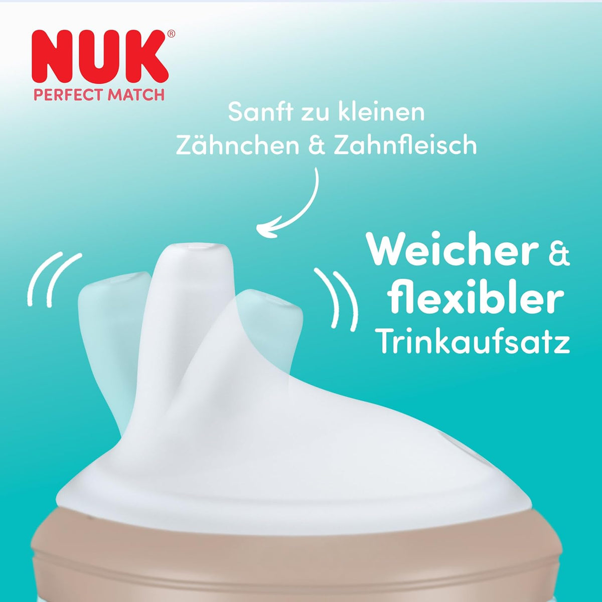 NUK Perfect Match non-spill cup 150ml 6m+ GLOWS IN THE DARK
