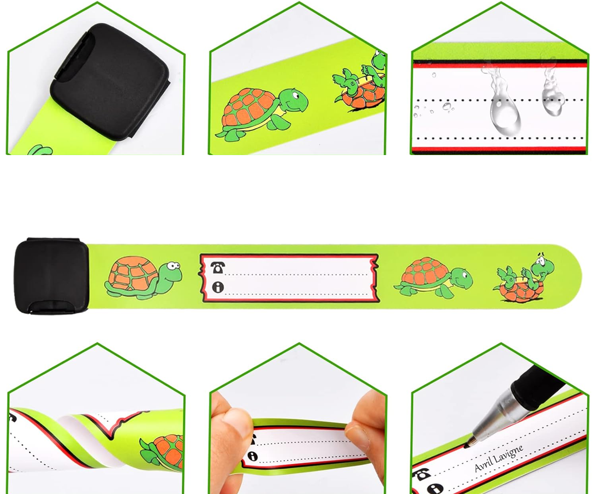 braccialetti SOS impermeabili per bambini 6 pezzi