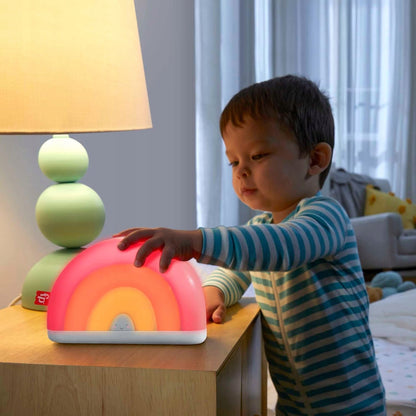 FISHER-PRICE HGB91 uspokajacz usypiacz dźwięki melodie światła, kolorowa lampka do zasypiania dla niemowląt