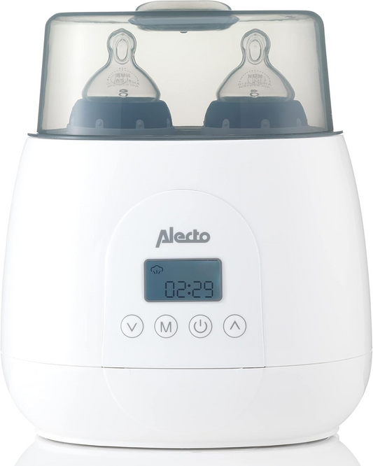 ALECTO 3-in-1 dubbele flessen- en potjesverwarmer BW700TWIN