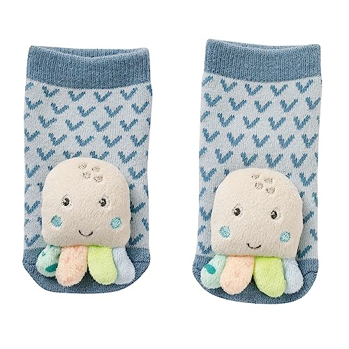 FEHN Octopus socks with a rattle for babies