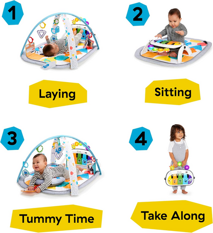 BABY EINSTEIN Kickin' Tunes 4-in-1 educatief speelkleed + speelgoed