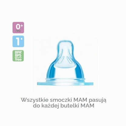 MAM bottle nipples size 1 SkinSoft 0m+ x2
