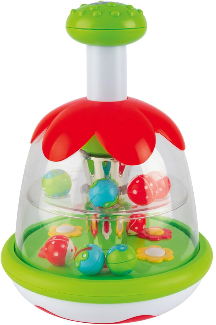 CHICCO Rainbow Spinner trompo con motivo de pradera 16 x 22 cm 6 m+