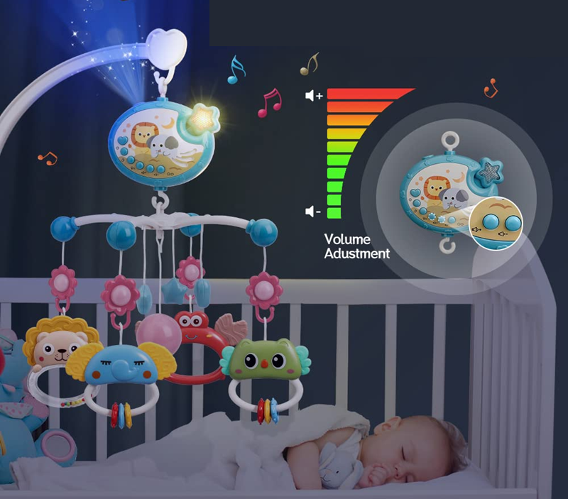 MINI TUDOU carrousel met projector en 150 wielen + afstandsbediening ENGLISH