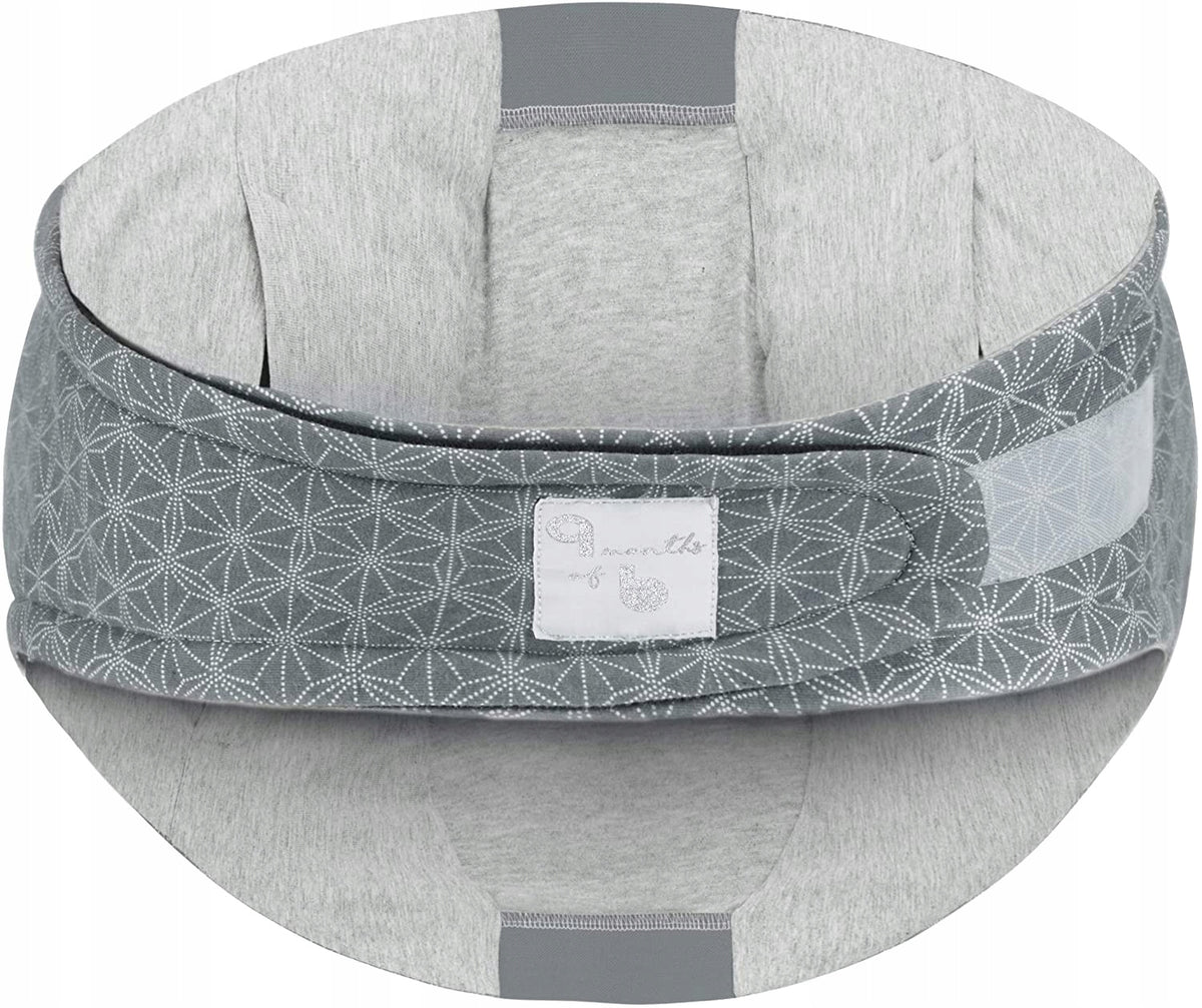 BABYMOOV Dream Belt PAS CIĄŻOWY L/XL ergonomiczny pas ciążowy szary, komfortowe wsparcie dla ciężarnej