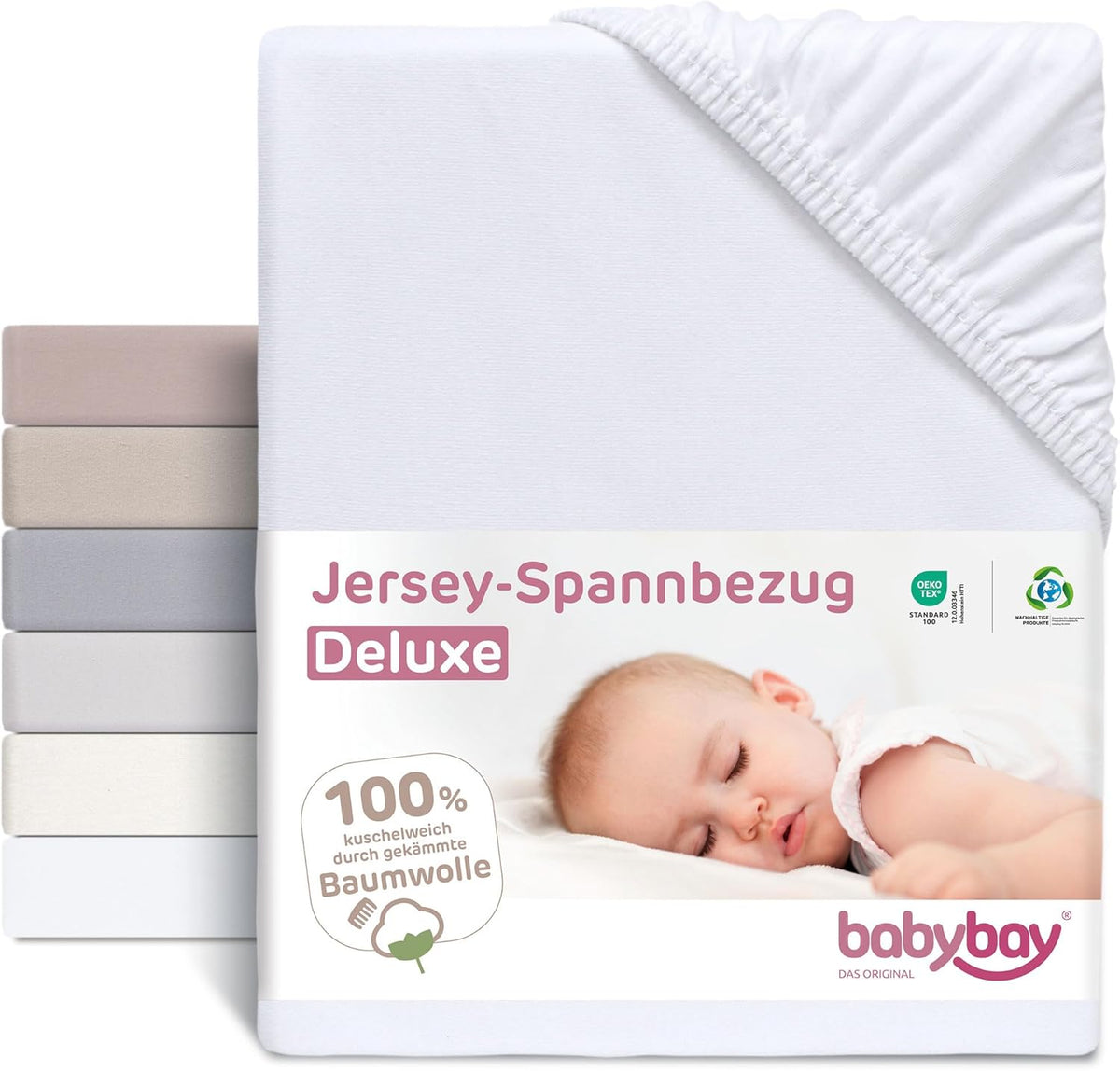 BABYBAY cearșaf cu elastic pentru Boxspring XXL 105x57,5cm