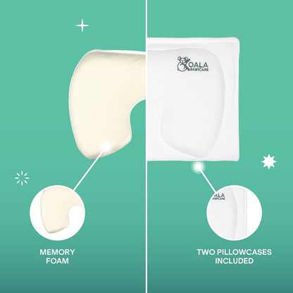 KOALA BABYCARE babykussen + kussensloop VOORKOMT plagiocefalie