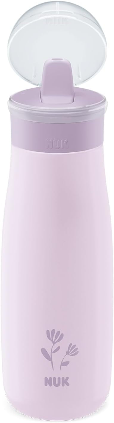 NUK Mini-Me Flip botella de acero con pajita y boquilla 500 ml 12 m+