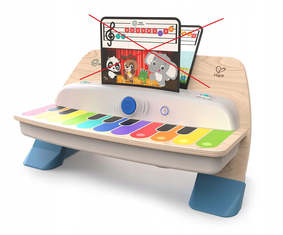 HAPE BABY EINSTEIN fa érintős zongora zenei kártyák nélkül