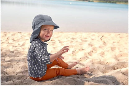 LASSIG czapka kapelusz z osłoną karku na słońce 43-45 cm 3-6 m 80 UV