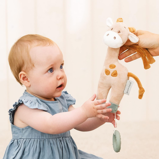 NATTOU peluche con carillon da appendere La-Le-Lu GIRAFFA LUNA 22 cm