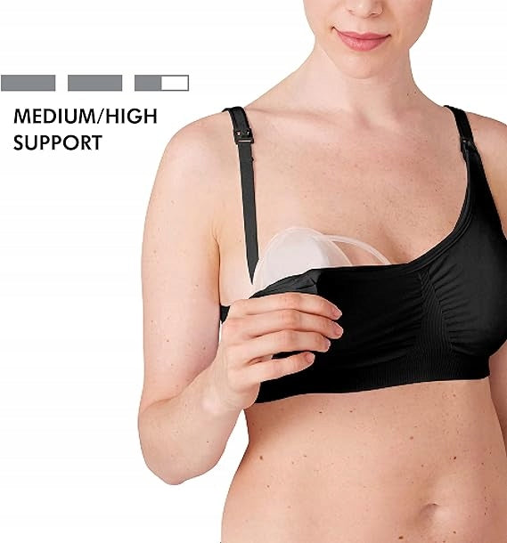 MEDELA biustonosz do karmienia i odciągania pokarmu 3w1 z wkładkami L, czarny biustonosz do karmienia hands free