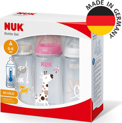 NUK No Colic set de biberones 3x 300 ml 0-6