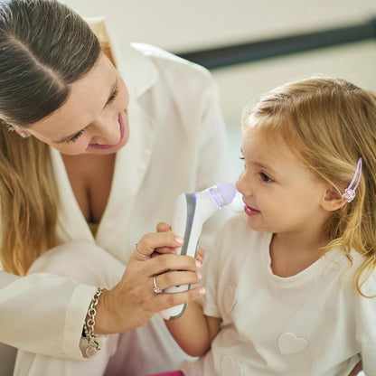 NUVITA neusaspirator met lampje en muziek + 3 mondstukken, etui en pincet