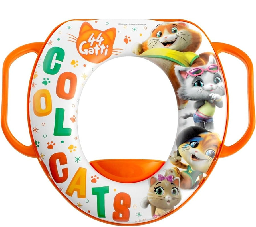 LULABI 44 Katten zachte toiletverkleiner met handgrepen 12 m+
