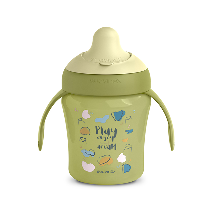 SUAVINEX Learning Cup netečúci pohár s tvrdým náustkom 200 ml 6 m+