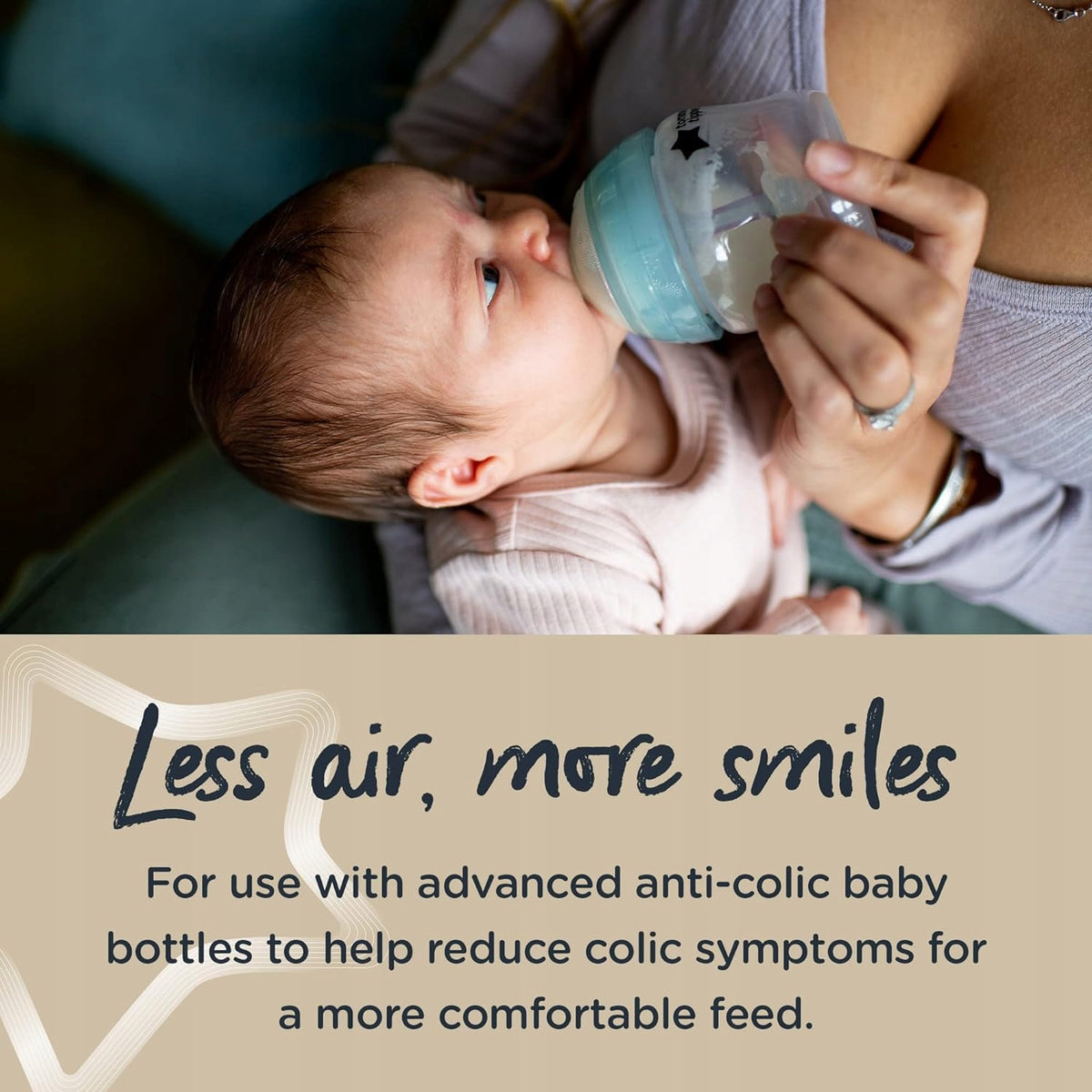 TOMMEE TIPPEE fopspenen ADVANCED ANTI-KOLIEK 3m+ x2