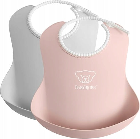 BABYBJORN bavaglino in silicone con tasca x2