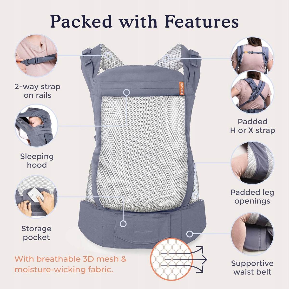 BECObuckle carriercolour as on first photoweight 9-27kgmaterial cottonwashable at 30°Cnew condition, packaging