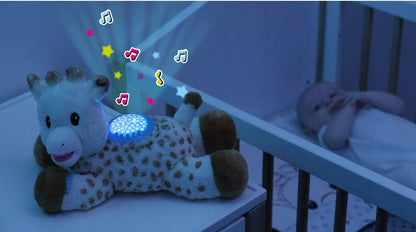 Sophie la Girafe przytulanka projektor kołysanki, miękka zabawka z projektorem i kołysankami do łóżeczka, 0+
