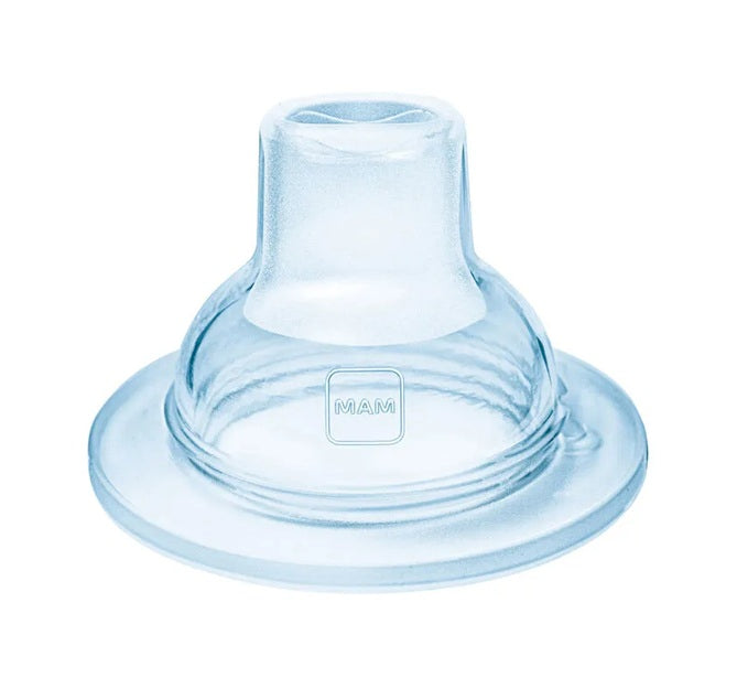 MAM Trainer+ kubek niekapek 220 ml z 2 ustnikami, 4 m+ z silikonowym ustnikiem SkinSoft