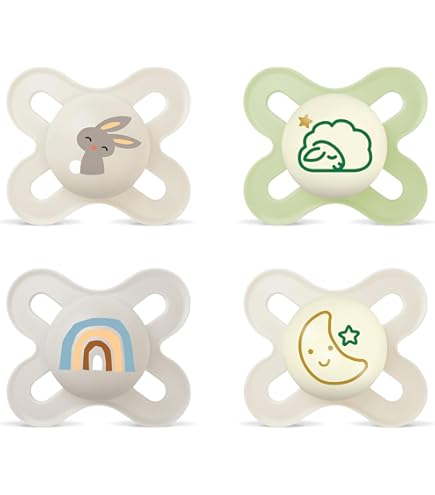 MAM Original Start succhietti ortodontici Day&Night 0-2m x4 LUMINOSI