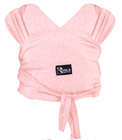 KOALA BABYCARE chusta do noszenia dziecka 2w1 różowa dla noworodka, 0m+, do 10 kg