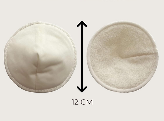 MOM'S PADS coussinets d'allaitement en bambou x14 + sac de lavage, trousse de toilette
