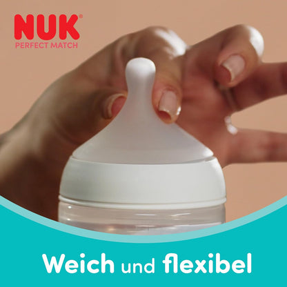 Biberons anti-coliques NUK Perfect Match 150 ml x4 3 mois+