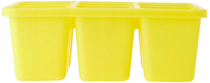 NUK Fresh Foods silikonowa forma do zamrażania żywności 9 x 60 ml, żółta forma BPA free