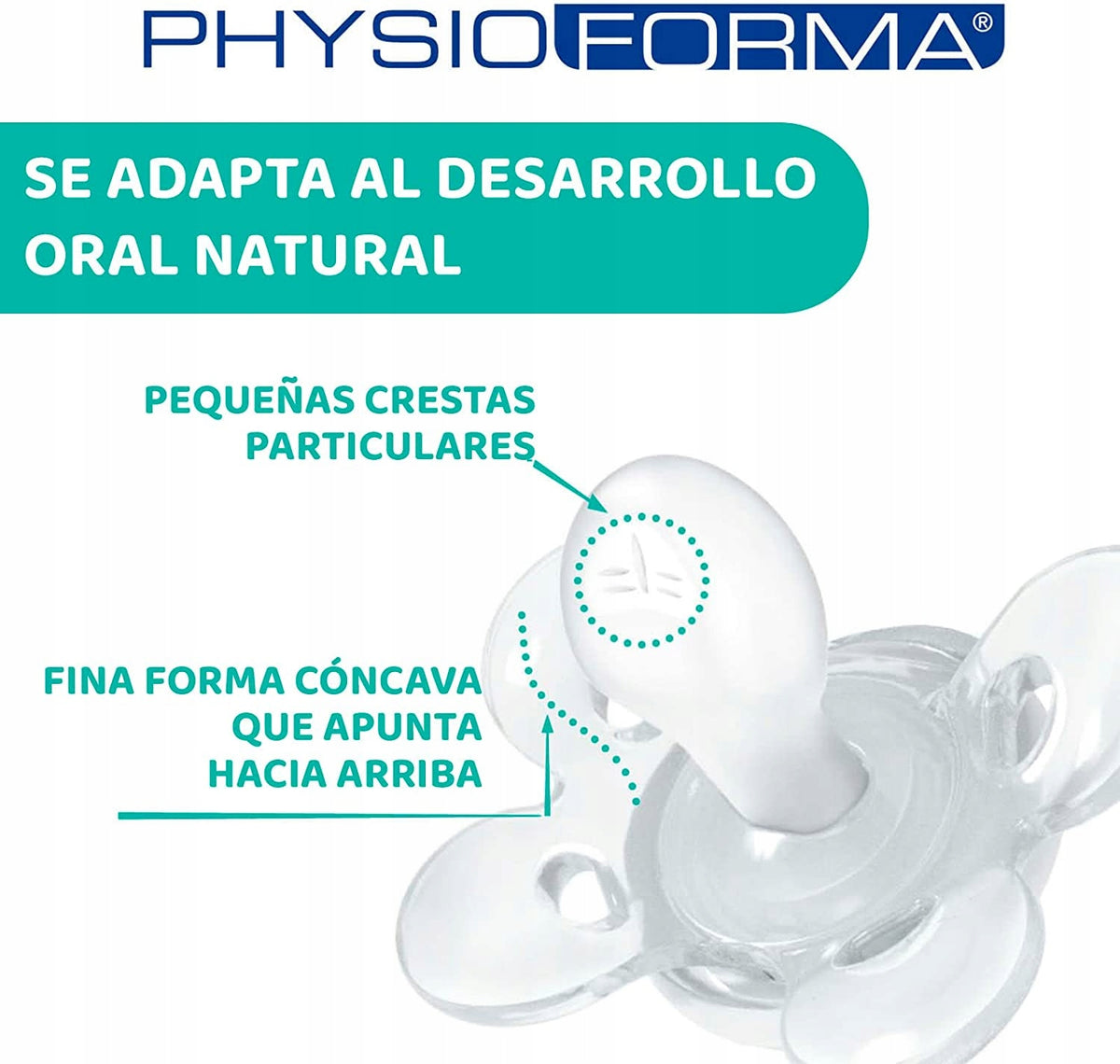 CHICCO PhysioForma COMFORT smoczek x2 6-16m silikonowy, dopasowany do rozwoju jamy ustnej