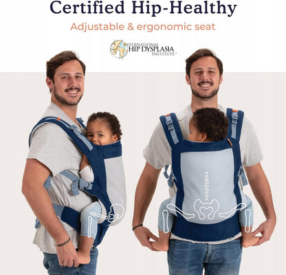 BECO TODDLER nosidełko klamrowe 9-27kg mesh 3d, certyfikowane ergonomiczne nosidło biodrowe