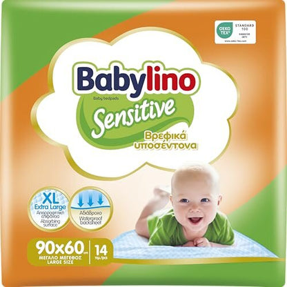 Babylino Sensitive verschoonmatjes 90 bij 60 cm x14