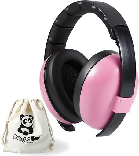 PANDAEAR cuffie antirumore protettive 0-36 mesi, 26 dB + custodia