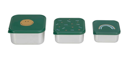 LASSIG Snackbox stainless steel SNACK BOXES x3