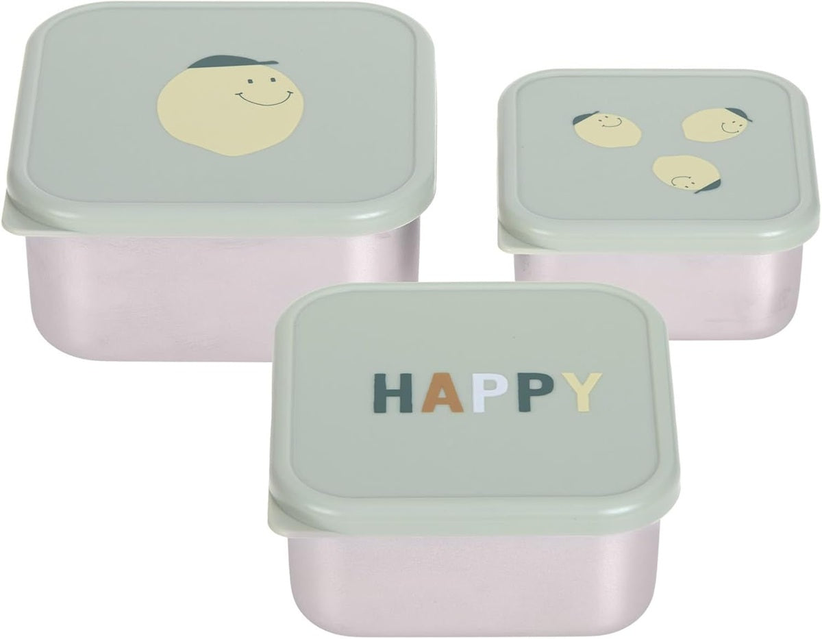 LASSIG Snackbox cutii din oțel pentru gustări x3