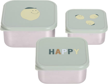 LASSIG Snackbox cutii din oțel pentru gustări x3