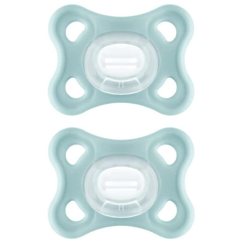 MAM COMFORT smoczek wcześniak noworodek x2 0-6msc, silikonowy zestaw 2 sztuki dla niemowląt