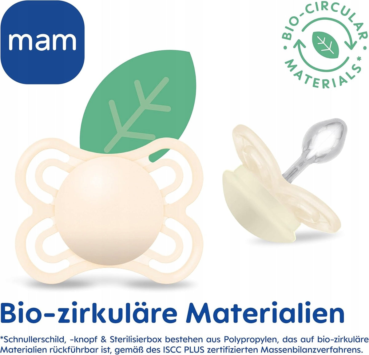MAM Perfect smoczek uspokajający x2 0-6msc + box, ortodontyczny silikonowy smoczek bio-cyrkularny