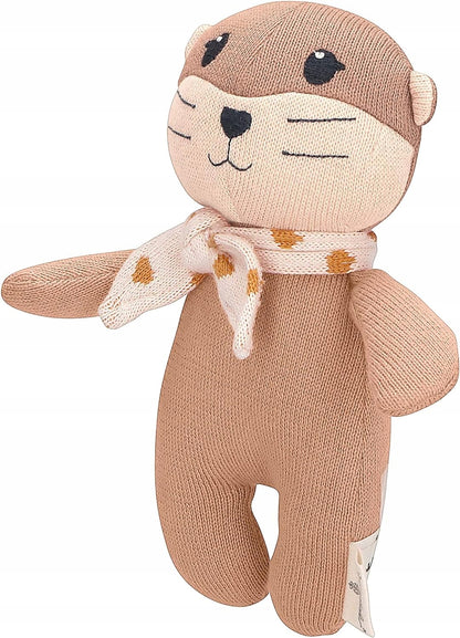 STERNTALER Wydra Otti PRZYTULANKA z bawełny organicznej 18 cm, miękka brązowa przytulanka dla niemowląt