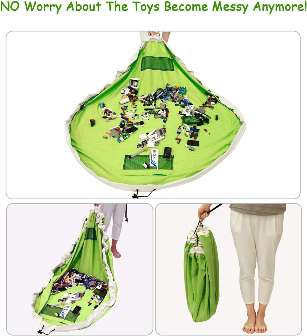 BELLESTYLE tapis de jeu sac de rangement pour jouets 150cm