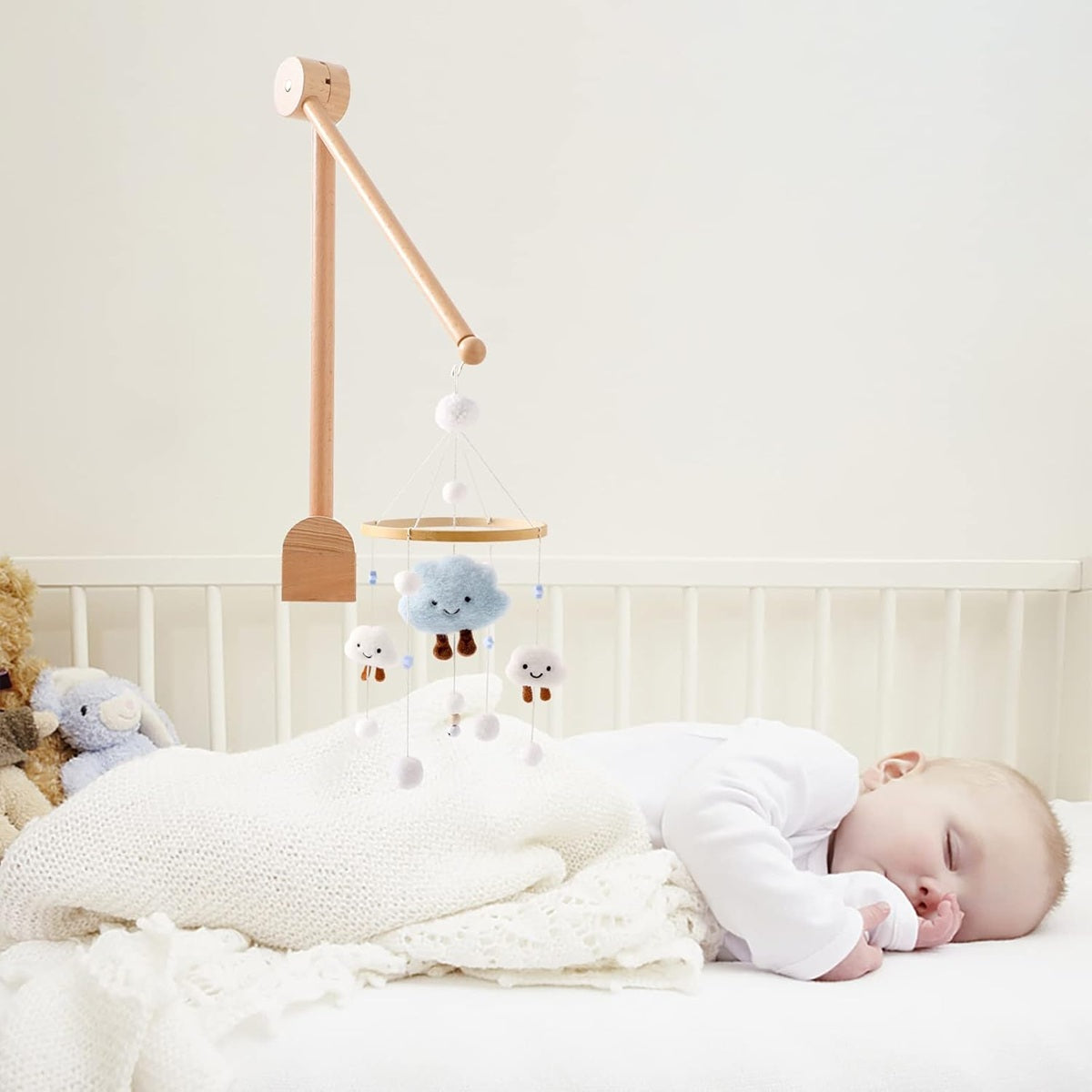 GIFT OF NATURE Houten handvat voor babybedmobiel