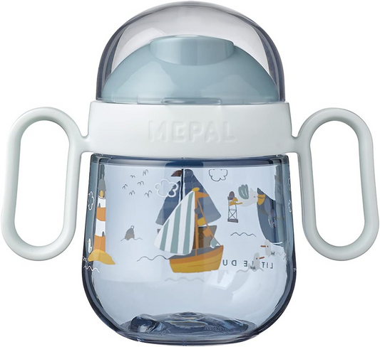 MEPAL Trainer Cup cană anti-vărsare cu gură de băut la 360 de grade, 300 ml, 9 luni+