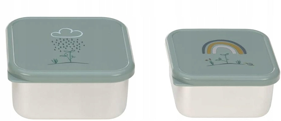 LASSIG Snackbox ατσάλινα κουτιά σνακ x2