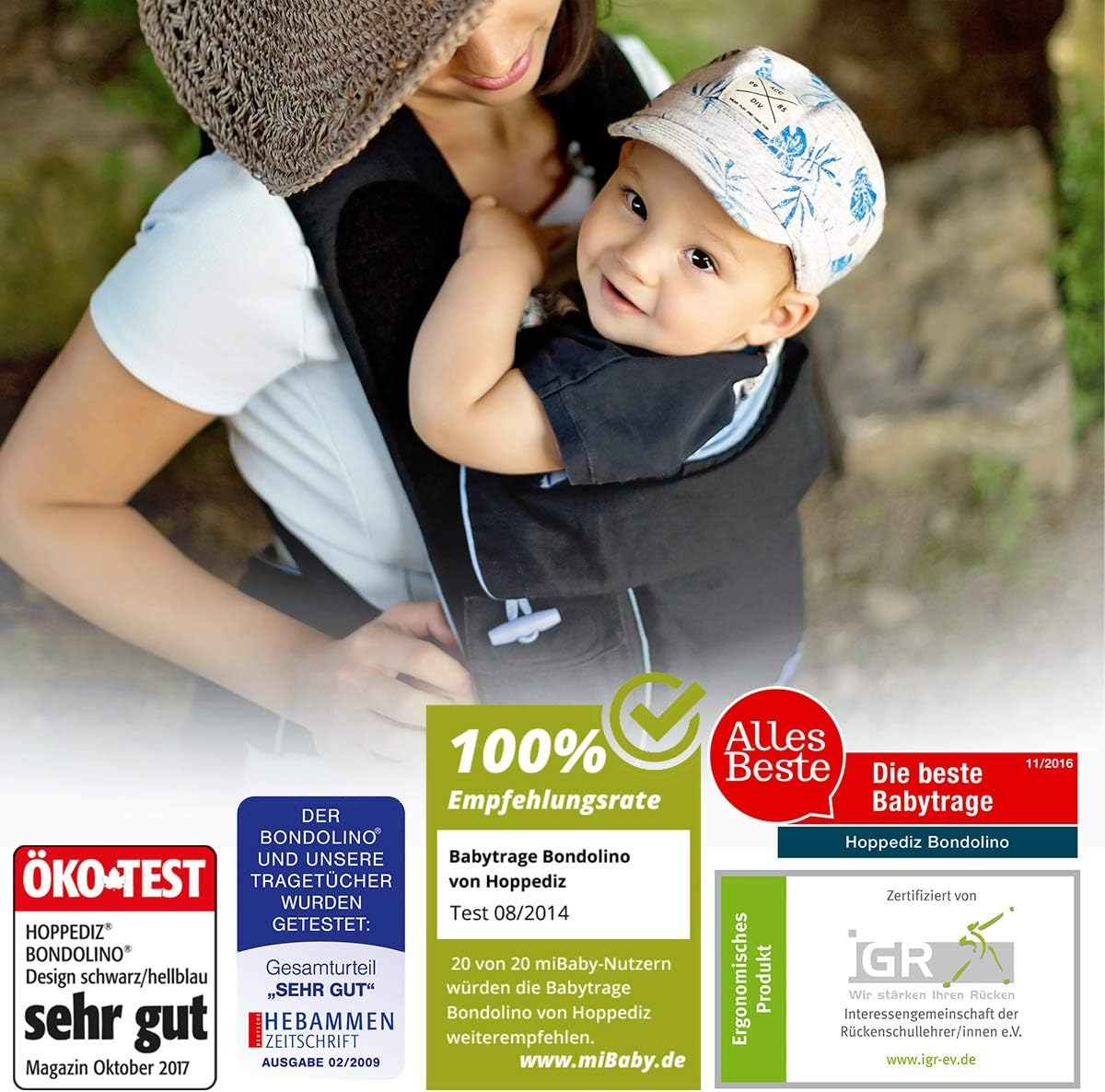 HOPPEDIZ Bondolino Plus ergonomické nosítko