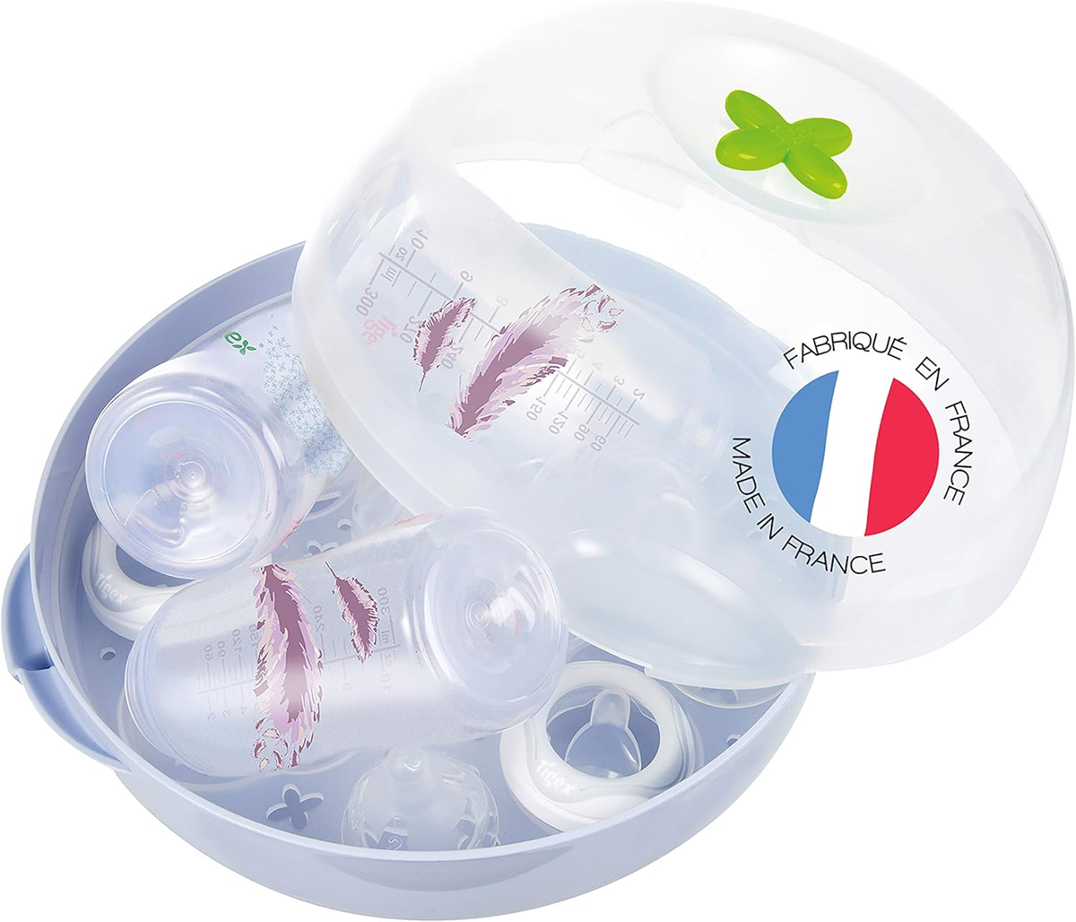 TIGEX Express magnetronsterilisator voor 5 flessen en accessoires 4 minuten