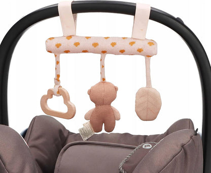 STERNTALER Trapez-Kinderwagenkette aus Holz, Beißring WASCHBÄR OTTI 20 cm "N