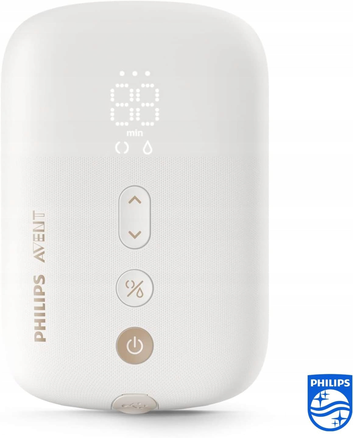 PHILIPS AVENT SCF398/11 LAKTATOR elektryczny biały podwójny cichy silnik, zasilanie sieciowo-akumulatorowe