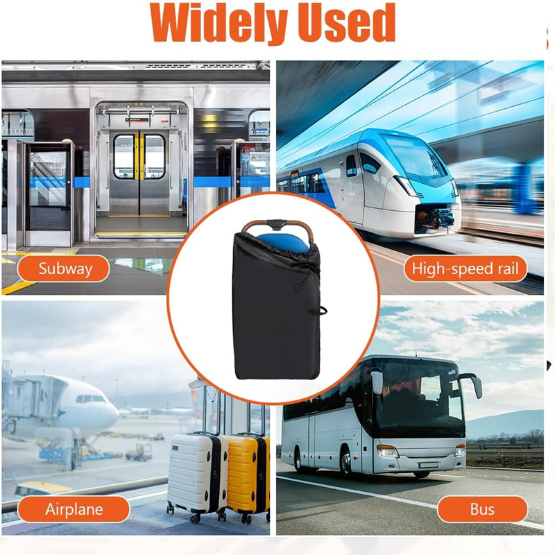 HOTUT transporttas voor vliegtuig voor kinderwagen en autostoel 49x31x113